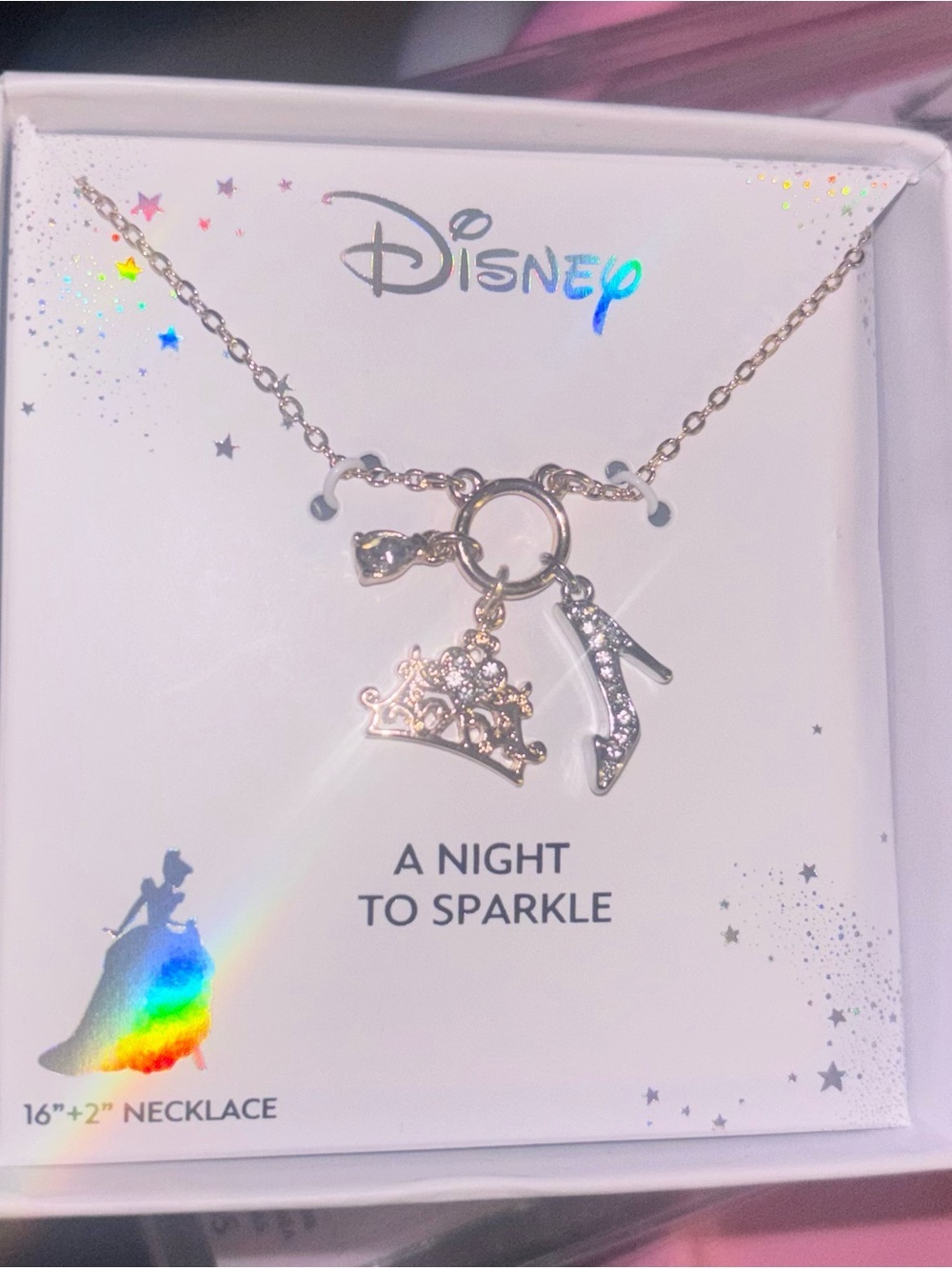 Disney 'Cinderella A Night to Sparkle' Charm Necklace